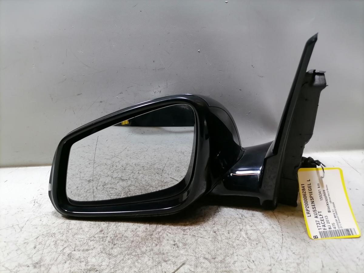BMW X1 E84 original Au&szlig;enspiegel links 475 Blacksapphire Facelift Bj.2013